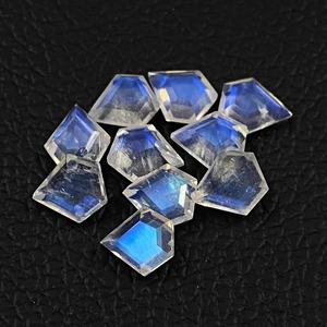 Piedra Lunar Arcoíris Natural de 6x7mm 7x8mm 6x9mm 7x10mm, Gema de Escudo Facetada para Joyería, Corte Perfecto, Productos al por Mayor - Product Image 3