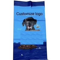 Sacs en polypropylène durables de 25 kg et 50 kg avec logo, sacs tissés en PP pour l'emballage des aliments pour animaux