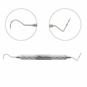 Juego Completo de Instrumentos Dentales Profesionales de Acero Inoxidable: Espejo, Sonda y Pinzas para un Examen Dental Preciso - Product Image 5