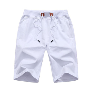 Pantalones Cortos Deportivos de Verano Personalizados para Hombre, Ropa Casual de Lona con Cintura Elástica, Diseño Sólido, Transpirables, de Secado Rápido y Ecológicos - Product Image 1