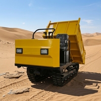 Dumper forestier sur chenilles en caoutchouc de 2 tonnes, moteur diesel, télécommandé, style Morooka, pour zones humides et marécageuses