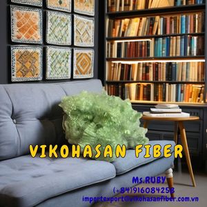 Material de Relleno de Poliestireno Expandido (EPS) Vikohasan PSF Siliconizado, Hueco, Reciclable, Verde, de Alta Calidad 7D HS, para Juguetes, Almohadas, Sofás, Mantas y Muebles - Product Image 4