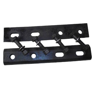Pièces de train personnalisées en usine en Chine barre de joint ferroviaire/barre d'épissure/plaque de poisson de rail pour la fixation de rail en acier - Product Image 1