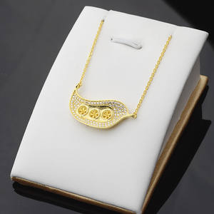 จี้เงินแท้ S925 สร้อยคอผู้หญิง 5-6 นิ้ว สายคล้องไหปลาร้า อุปกรณ์ DIY ดีไซน์ใบไม้ ชุดเปล่าสำหรับทำจี้  เครื่องประดับแฟชั่น - Product Image 2