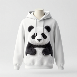 เสื้อฮู้ดดี้พิมพ์ลายพัฟ 500 GSM ผ้าฝ้ายฟลีซหนานุ่ม พร้อมบริการปรับแต่งแบบ OEM ODM - Product Image 1