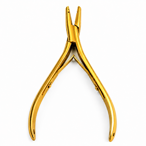 Gold <b>Hair</b> Extension Pliers Metal <b>Tool</b> for Installation and <b>Removal</b> - Product Image 1