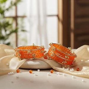 Elegant Style Latest Festive Eid & Party Wear Gungharoo <b>Bangles</b> Kashmiri Churian For Girls - Product Image 4