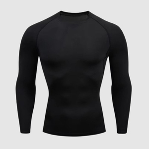 Men's Breathable UV Protection <b>Compression</b> <b>Long</b> <b>Sleeve</b> MMA Rash Guard Gym Fitness <b>Shirt</b> OEM - Product Image 2