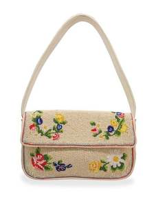 Bolso de mano bordado con cuentas, hecho a mano, con diseño intrincado y motivo floral artesanal, bolsos de mujer - Product Image 6