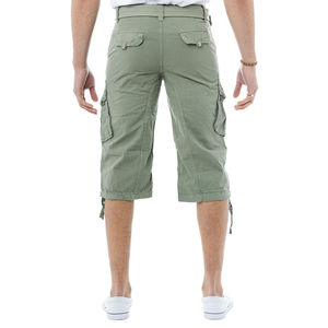 Shorts Cargo Homme Taille Élastique Couleur Unie Tendance Personnalisée de l'Usine Directe – Respirant 100% Coton, Taille Adulte, Décontracté - Product Image 6