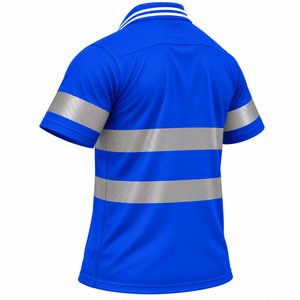 Camisa de Seguridad Reflectante al por Mayor, Ropa de Trabajo para Construcción y Minería, Camisa de Alta Visibilidad de Color Sólido, Camisa de Trabajo de Seguridad Personalizada - Product Image 4