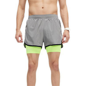 Pantalones Deportivos Personalizados para Hombre, Pantalones de Maratón de Tres Puntos con Forro de Doble Capa, Pantalones Cortos Deportivos de Secado Rápido para Hombre - Product Image 2