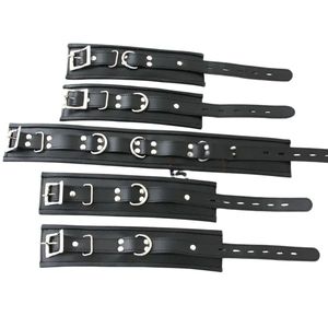 Harnais de contention en peau de mouton imprimé par transfert thermique avec attaches pour poignets et collier, largeur 4,5 cm - Product Image 3