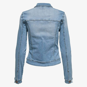 Nouvelle Arrivée Veste en Jean Décontractée Premium pour Femme Coupe Slim Col Rabattu Fermeture Boutonnée Manches Longues Hiver Denim Délavé Clair - Product Image 2