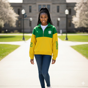 Chi Eta Phi Quarter <b>Zip</b> Pullover Women's Short <b>Zip</b> <b>Jumper</b> Casual Mock Neck Quarter <b>Zip</b> Sweatshirt Stand Collar <b>Zip</b> Up Pullover - Product Image 6