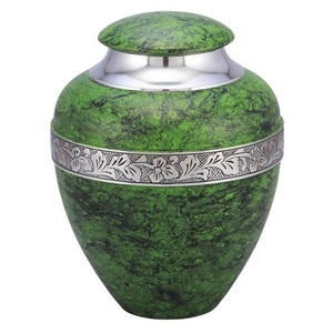 Urnas funerarias de aluminio para adultos con acabado de mármol azul, urna metálica para cenizas humanas, urnas conmemorativas para cremación. - Product Image 3