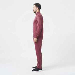 Ensemble de survêtement pour homme Hawk Eye, fermeture éclair intégrale, couleur unie, vêtements de sport décontractés, respirant, polyester, vêtements d'automne - Product Image 3