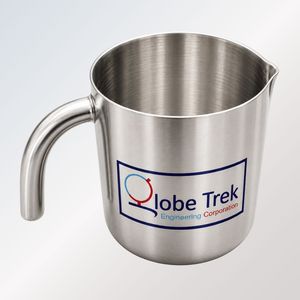 Pichet à lait en acier inoxydable avec poignée et bec verseur, 1000 ml, en acier inoxydable - Product Image 1
