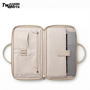 Sacoche Moderne en Pure Laine pour Ordinateur Portable avec Bandoulière Amovible/Lightweight Protective Carry Case for 15.6-Inch Laptops - Product Image 3