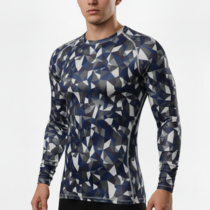 Matériaux de qualité supérieure, rashguard à manches longues pour homme et femme, séchage rapide, pour la salle de sport, fabriqué au Pakistan, sous-couche sublimée. - Product Image 4
