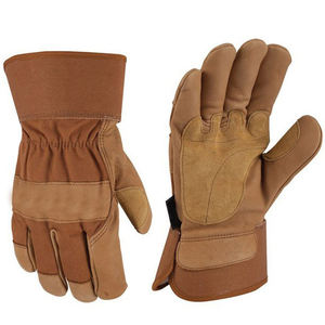Gants de travail de sécurité en cuir de vachette de qualité supérieure, GEP, pour la conduite, la construction industrielle et les travaux mécaniques - Product Image 4