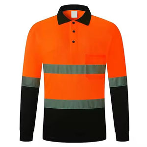 Polo de Manga Corta para Hombre, Personalizable, Ligero, de Alta Calidad, Secado Rápido, Transpirable, con Franja Reflectante, Ideal para Trabajo - Product Image 4