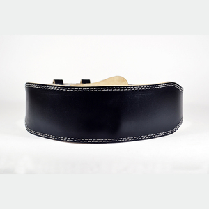 Genuine Leather Powerlifting Belt Heavy Duty Adjustable Double Prong Gym Training Belt OEM Factory Custom Logo Supplier - Product Image 2