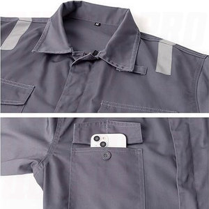 Combinaison de travail pour hommes, combinaison de mécanicien à capuche, vêtements de travail, combinaison longue à manches longues, combinaison de sécurité haute visibilité avec fermeture éclair, personnalisable - Product Image 6