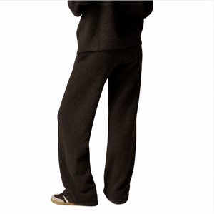 Ensemble survêtement femme oversize col rond avec pantalon droit taille élastique – Tenue décontractée deux pièces style urbain - Product Image 5