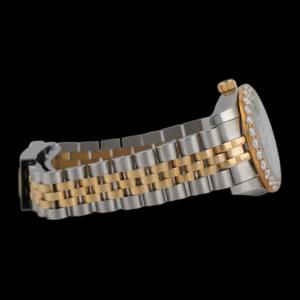 Reloj de Lujo para Hombre con Bisel de Dos Tonos y Esfera Redonda Verde, con Diamantes Moissanite, Personalizado, Premium, para Fiestas - Product Image 5