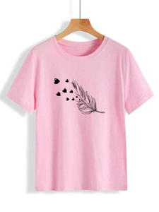 Women Summer Printed T Shirt Casual Breathable Cotton Tops Short Sleeve Lightweight Comfortable Female Wear - Product Image 6
