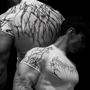 Camiseta Deportiva de Compresión - Manga Larga, Tejido Transpirable de Poliéster/Nailon - Unisex para Adultos, para Gimnasio/Entrenamiento de Running - Estampado Digital - Product Image 1