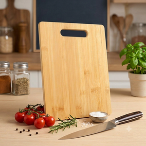 Planche à découper en bambou de haute qualité, planche à découper en bois naturel, écologique, bloc de découpe de cuisine durable, préparation alimentaire - Product Image 4