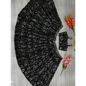 Belle fête porter Lehenga Choli avec broderie travail taille 2XL - Product Image 3