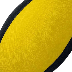 Ballon de rugby en cuir PU de haute qualité, toucher doux, léger, durable, ballon d'entraînement et de match, logo personnalisé, ballon de sport professionnel, OEM W - Product Image 6