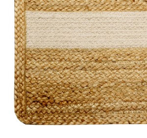 Alfombra Trenzada de Yute y Algodón - Product Image 3