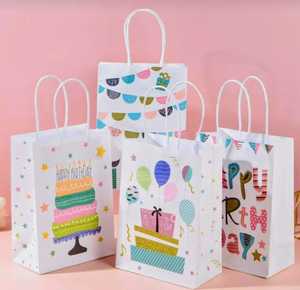 High Quality Vertical Textile Kraft <b>Paper</b> Bags Eco-Friendly <b>Biodegradable</b> Recyclable Flexo Printed Handle Compact Size Intimate - Product Image 2