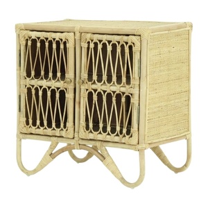 High Quality Rattan Cabinet Kids Room Woven Wicker Storage Cupboard Kids Furniture Factory Price Wholesale - Product Image 2