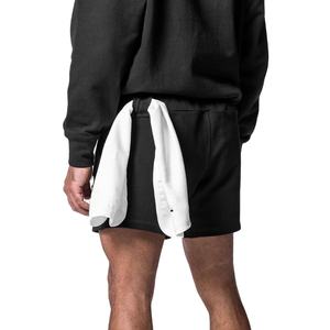 กางเกงขาสั้นกีฬาผู้ชายสีพื้นเรียบง่ายแบบใหม่ล่าสุด ดีไซน์ทันสมัย มีเชือกผูก กระเป๋าซิป สวมใส่สบาย ระบายอากาศได้ดี - Product Image 3