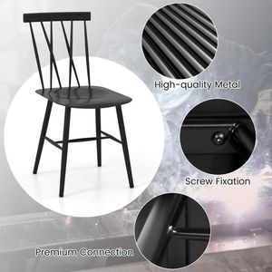 Set Moderno di 2 Sedie da Pranzo con Schienale - Product Image 4