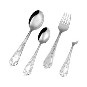 Cuillères à salade Cuillère à dessert et fourchette Couperets Couteaux Oeuf Enfants Couverts Enfants Couverts Couverts En Acier Inoxydable Enfants - Product Image 1