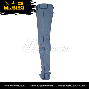 Pantalon de sport unisexe personnalisé en polyester blanc, avec rayures latérales, respirant, imprimé par sublimation, coupe ajustée, braguette zippée, poches antibactériennes - Product Image 4