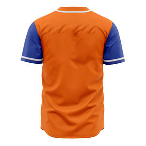 เสื้อเบสบอลผ้าโพลีเอสเตอร์ตาข่ายพิมพ์ลายใหม่ แห้งเร็ว เสื้อซอฟต์บอลชาย คอวี ปักลาย ชุดยูนิฟอร์มสโมสร - Product Image 4