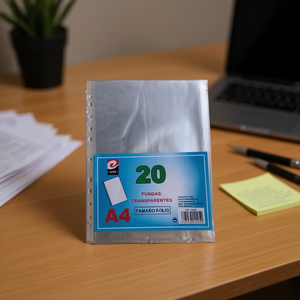 Carpeta de Archivos de 20 Páginas con Inserciones Transparentes FUNDAS TRANSPARENTES - Product Image 3