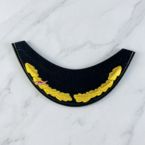 Casquette à visière pour femme KEW Wholesale, brodée à la main, motif feuille de chêne, pour uniforme de parade et de cérémonie, visière en Mylar - Product Image 1