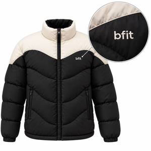 Blousons d'hiver matelassés haut de gamme pour hommes avec logo personnalisé, manteaux rembourrés entièrement zippés, vêtements d'extérieur décontractés pour la vente en gros et les marques OEM - Product Image 5