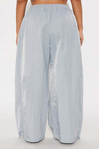 Mens Nylon Wide Leg <b>Drawstring</b> Parachute Pants Casual Loose Fit Streetwear <b>Trousers</b> men's pants - Product Image 6