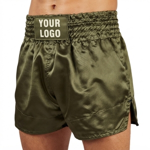 Pantalones Cortos de Artes Marciales Mixtas FIGHT BRO, Lavados, Elásticos, con Logotipo Frontal, Transpirables, de Secado Rápido, Ligeros, Duraderos, 100% Algodón, para Adultos - Product Image 2