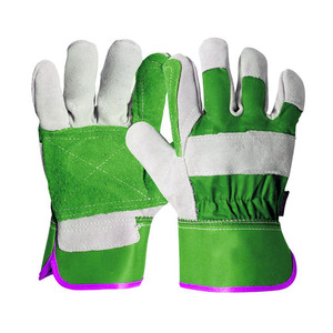 Gants de sécurité en cuir de vachette canadien pleine fleur pour travaux industriels, résistants à l'abrasion, pour usage domestique (vente en gros) - Product Image 2