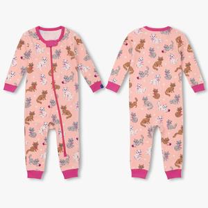 Vêtements pour enfants en gros – Combinaison d'hiver unisexe en coton doux et écologique pour bébé, motif animal mignon, pyjama, lot deux pièces - Product Image 6
